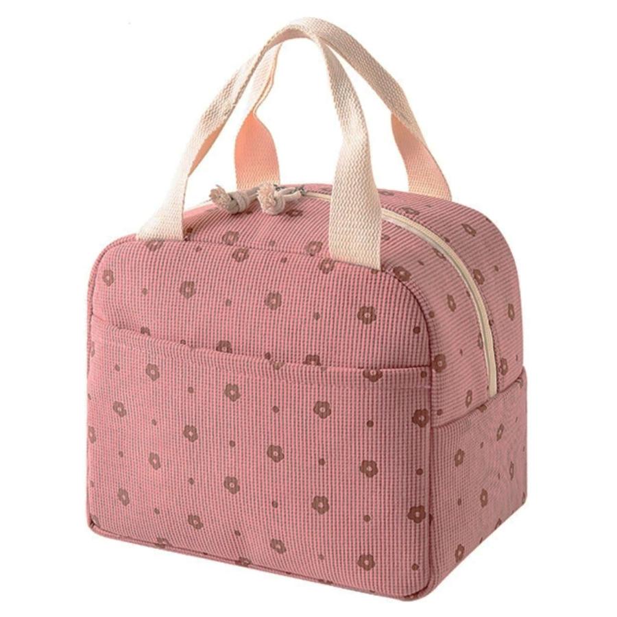 [Senteria] ランチバッグ かわいい 保冷バッグ お弁当 大容量 花柄 保冷 保温 軽量 女性 子供用 大きめ おしゃれ 手提げ 弁当袋 女