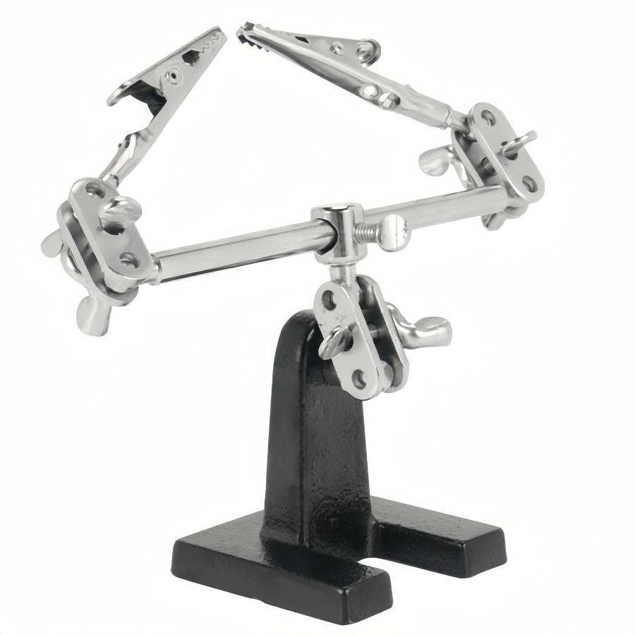 クリップ付き ハンダゴテ スタンド はんだ 作業マット 電気スタンド クリップ ハンダゴテ 台 はんだ付け 道具 基板ハンダ付け用固定台