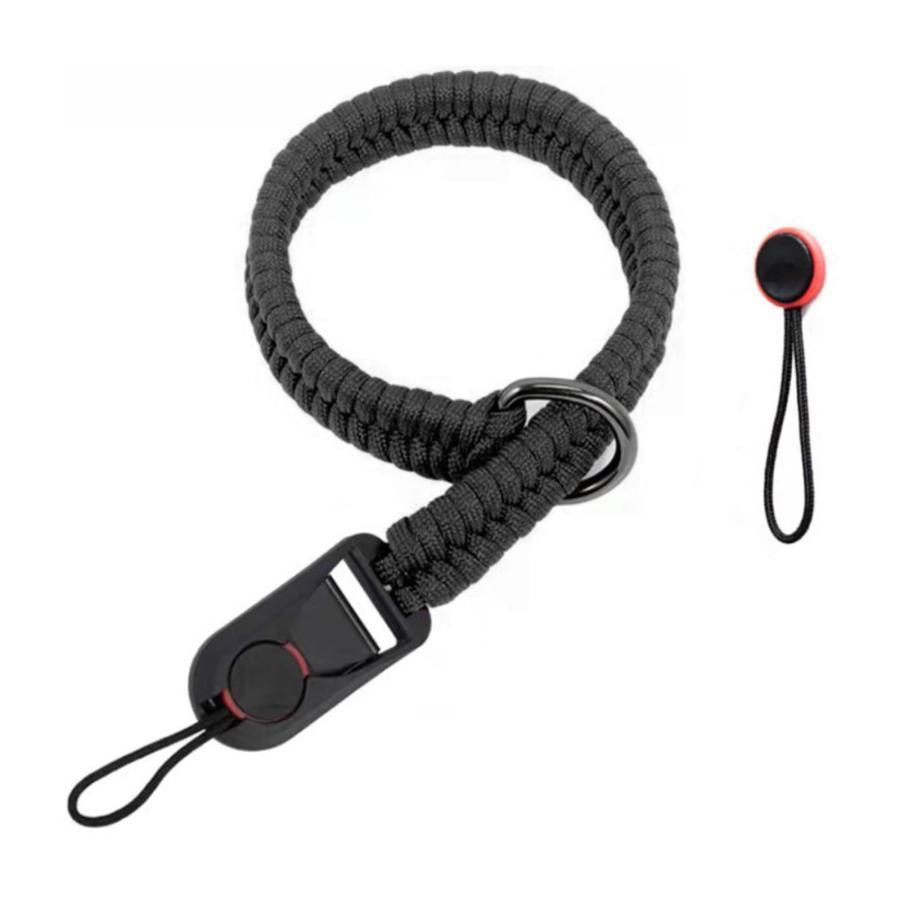 [HUHUKEEP] カメラストラップ パラコード編みハンドストラップ クイック着脱 設置が便利 付属のアダプ..