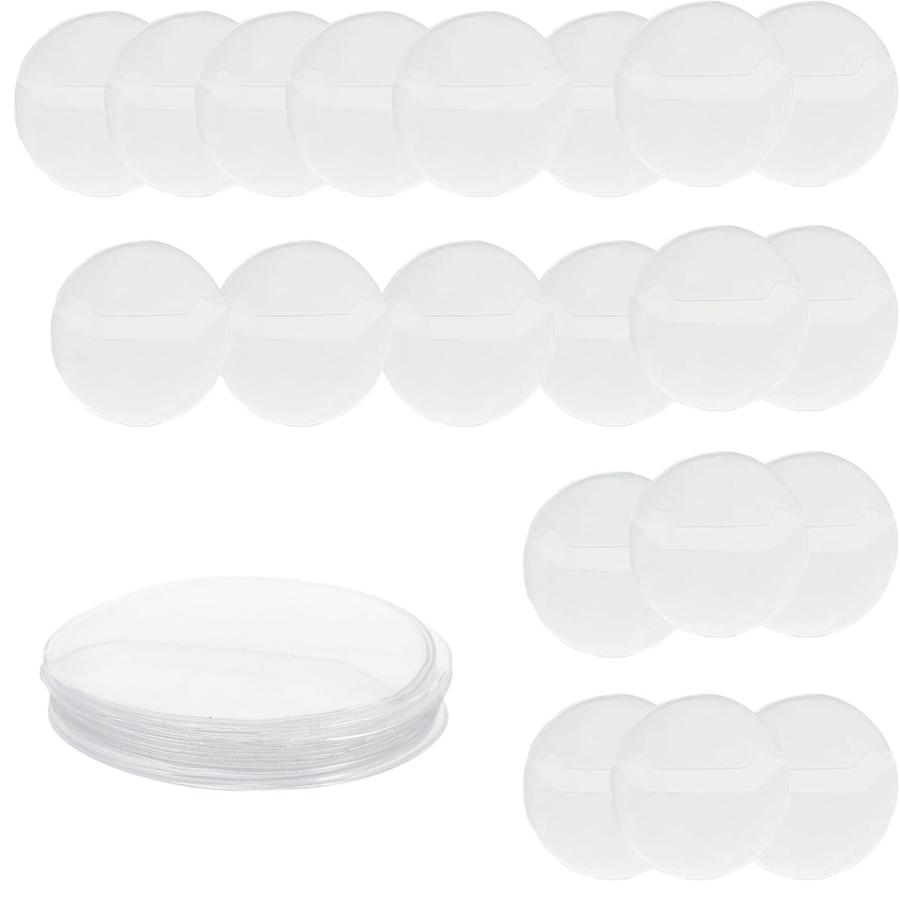 YIBOOM 缶バッジカバー 保護カバー 20枚セット 透明 コレクション ディスプレイ グッズ 缶バッジの保護 収納 (58mm缶バッジ対応)