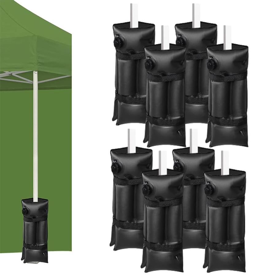 ウェイトバッグ テント 重り 4個セット大容量 タープテント用 バンドテープ付き 注水タイプ マルチウェ..