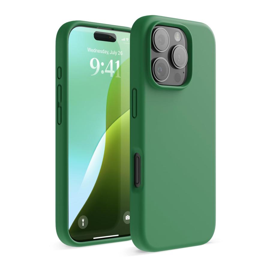 【elago】 iPhone 16 Pro 対応 ケース シリコン 耐衝撃 スマホケース 指紋 防止 サラサラ シリコンケース [ iPhone16