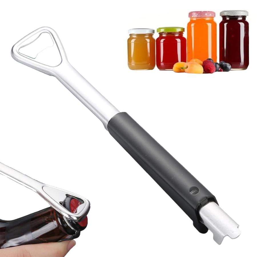 瓶の蓋 オープナー キャップオープナー 瓶 蓋開け 調節可能 省力設計 様々な形状の蓋に対応 防錆 頑丈 耐久性 高齢者/女性/男性 缶オープナー