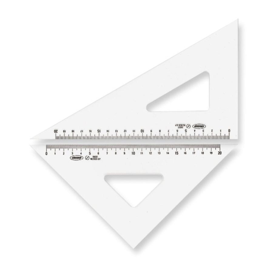 Daily Necessities - 共栄プラスチック ORIONS メタクリル三角定規(目盛付) 24cm A-820