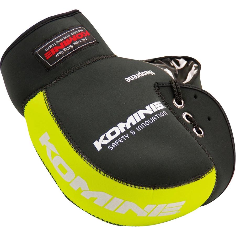 コミネ(KOMINE) バイク用 ネオプレーンハンドルウォーマー/ハンドルカバー ブラック/グリーン フリー A..