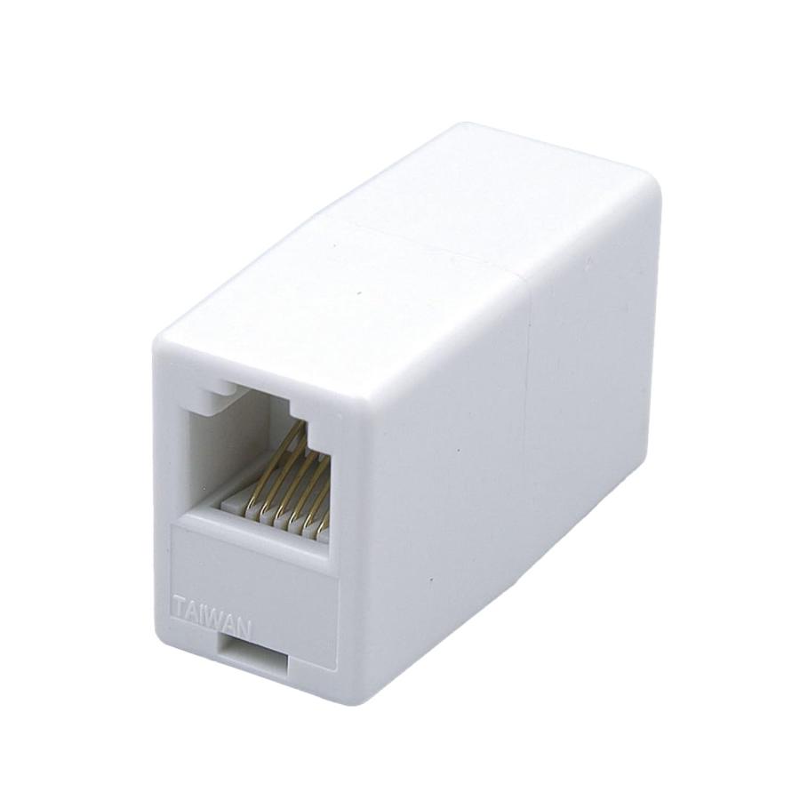 エルパ (ELPA) 中継コネクター 延長 配線 電話線 モジュラージャック⇔モジュラージャック 6極6芯/6極4..