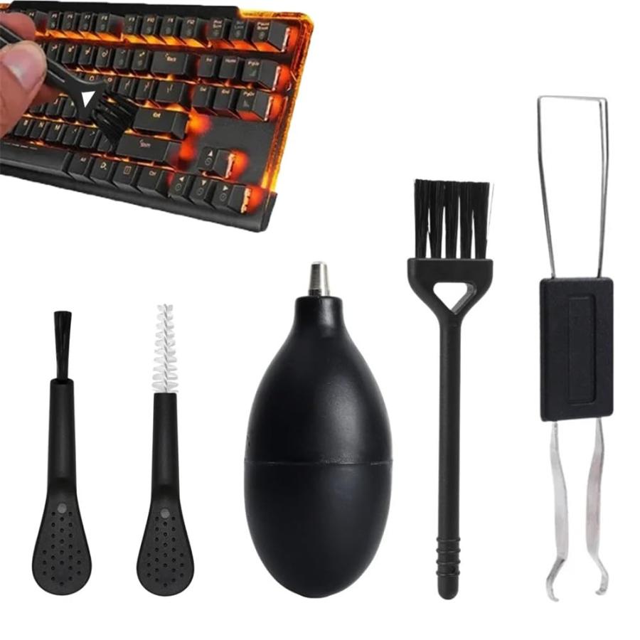 乐天商城 - SSZYMAOYI キーボード 掃除 pc 掃除道具 5本セット 多機能クリーニングキット 精密機器用クリーニングキット イヤホン掃除 キーキャップ