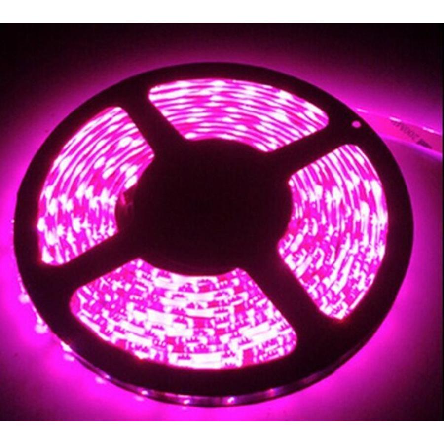 12V超高輝度 5M 600連 LEDテープ 防水 切断可能 白ベース/LEDグリーン 強力粘着両面テープ 正面発光 SMD 2835 3528 (