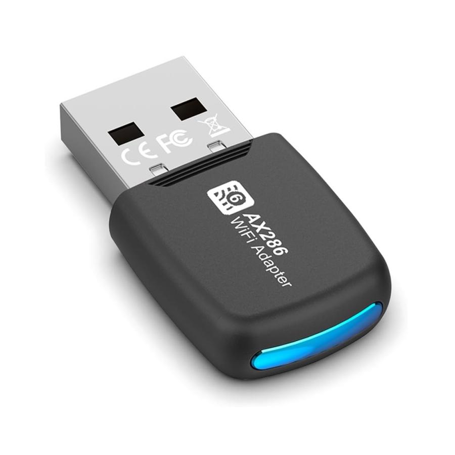 eppfun 無線lan 子機 WiFi USB アダプタ 802.11b/g/n/a/ax対応 Windows11/10対応