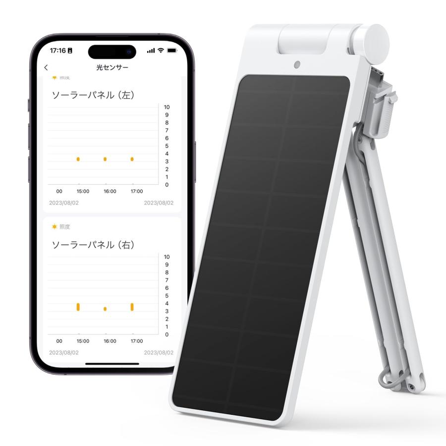 SwitchBot スイッチボット カーテン第3世代専用 ソーラーパネル スマートホーム-太陽パネル 太陽光で充電 ソーラー充電 取付簡単 ケーブル