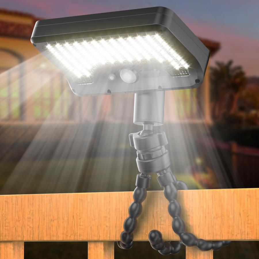 NFESOLAR ソーラー人感センサーライト ソーラーライト 防犯ライト 屋外防水 IP65 120°広角 92LED 3モード切替 常時点灯/人感