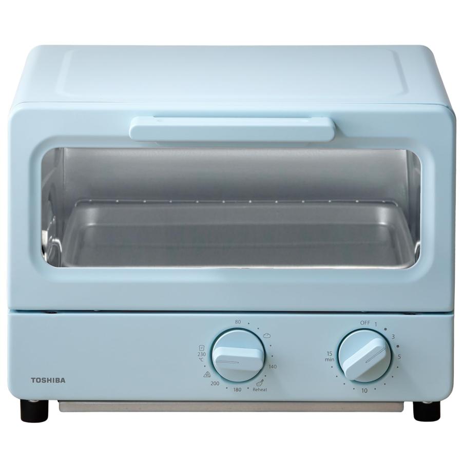 乐天商城 - TOSHIBA(東芝) トースター オーブントースター 2枚焼き HTR-PZ3(G) ミントグリーン 温度調節機能付き 受皿付き タイマー15分