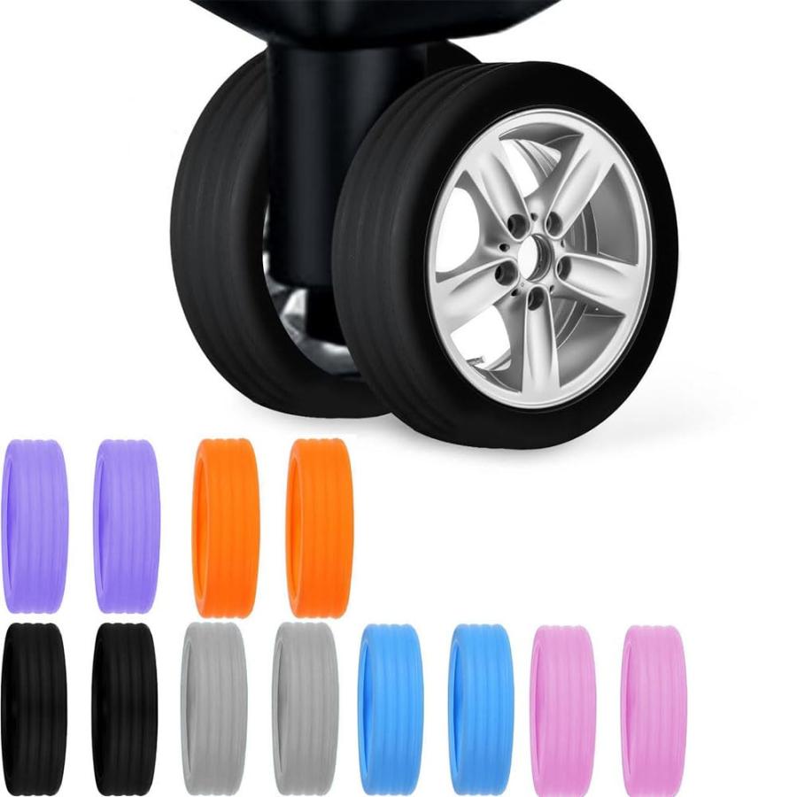 WANDEHO キャスターカバー スーツケース タイヤカバー キャリーケース 車輪カバー 【12個セッド 】 傷..