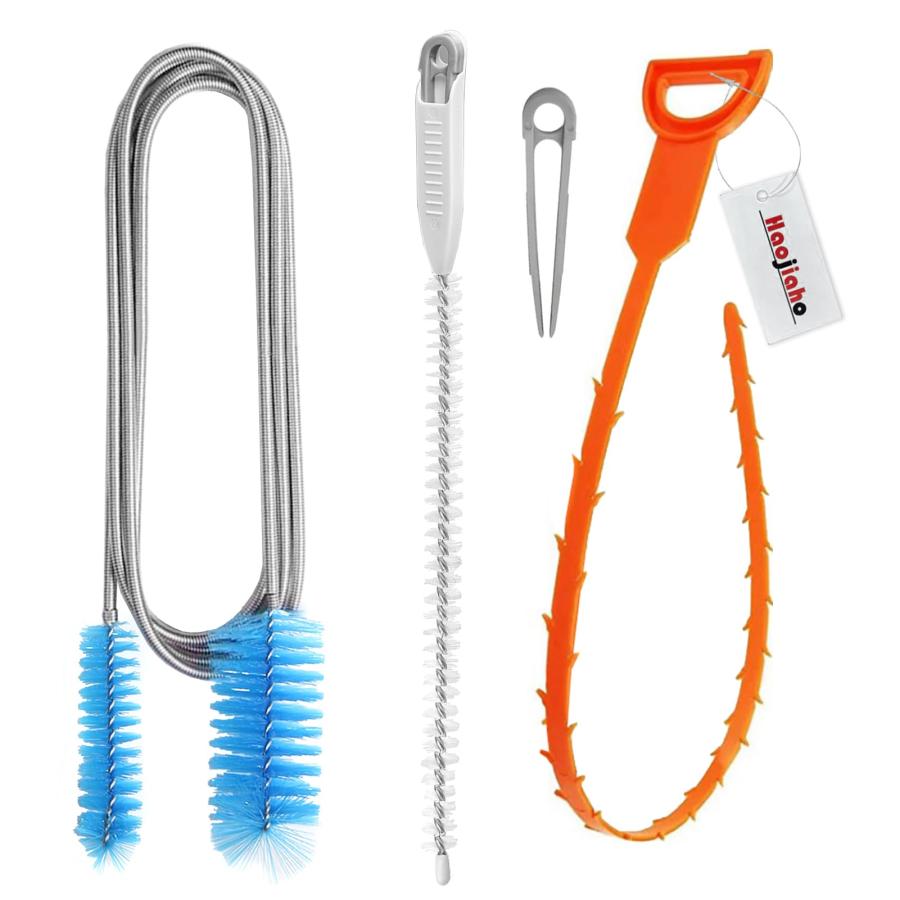 Haojiaho パイプクリーナー パイプブラシ (3点セット) 排水管 詰まり 掃除 パイプ 配管 排水溝 排水口 ..