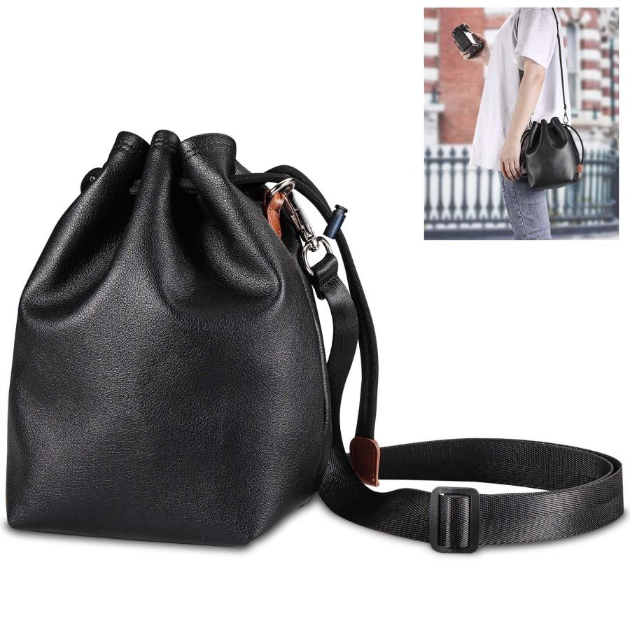 Yullmu カメラポーチ 巾着 カメラバッグ レンズケース 軽量 一眼レフカメラ/デジタルカメラなどに適用 ..