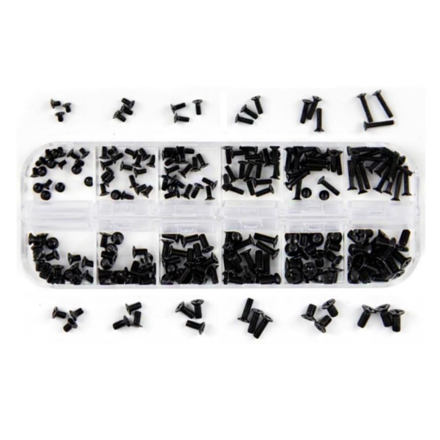 Jindizi ネジセット 240本入り 12種類 M2 M2.5 M3 ノートPC用ネジ 交換用ノートパソコンねじ 収納ケー..