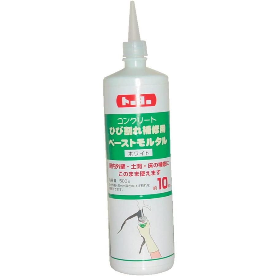 乐天商城 - トーヨーマテラン トーヨー ひび割れ補修用ペーストモルタル 500g ホワイト