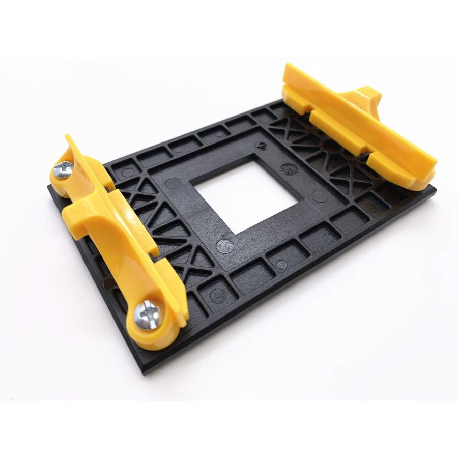CPUファンブラケットベース AM4 (B350 X370 A320) (イエロー) リテンションキットAM4用 AM4保持ブラケット