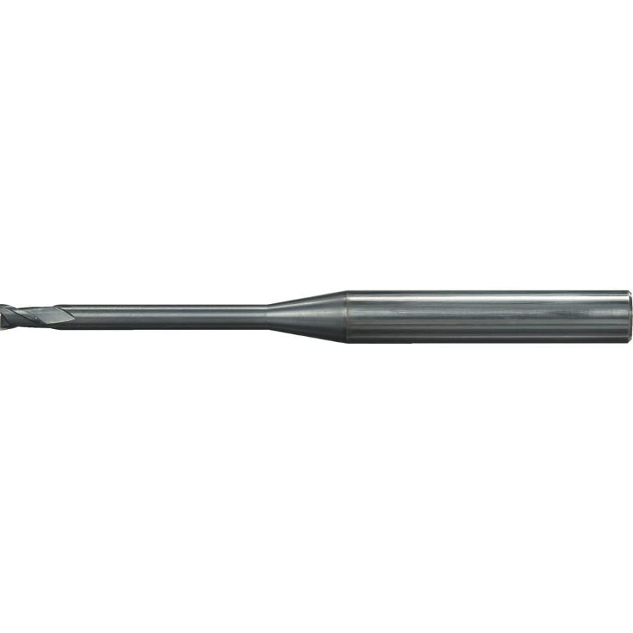 TRUSCO(トラスコ) 超硬ロングネックスクエアエンドミル2枚刃Φ0.3X4 AC40-TLNE2003-4