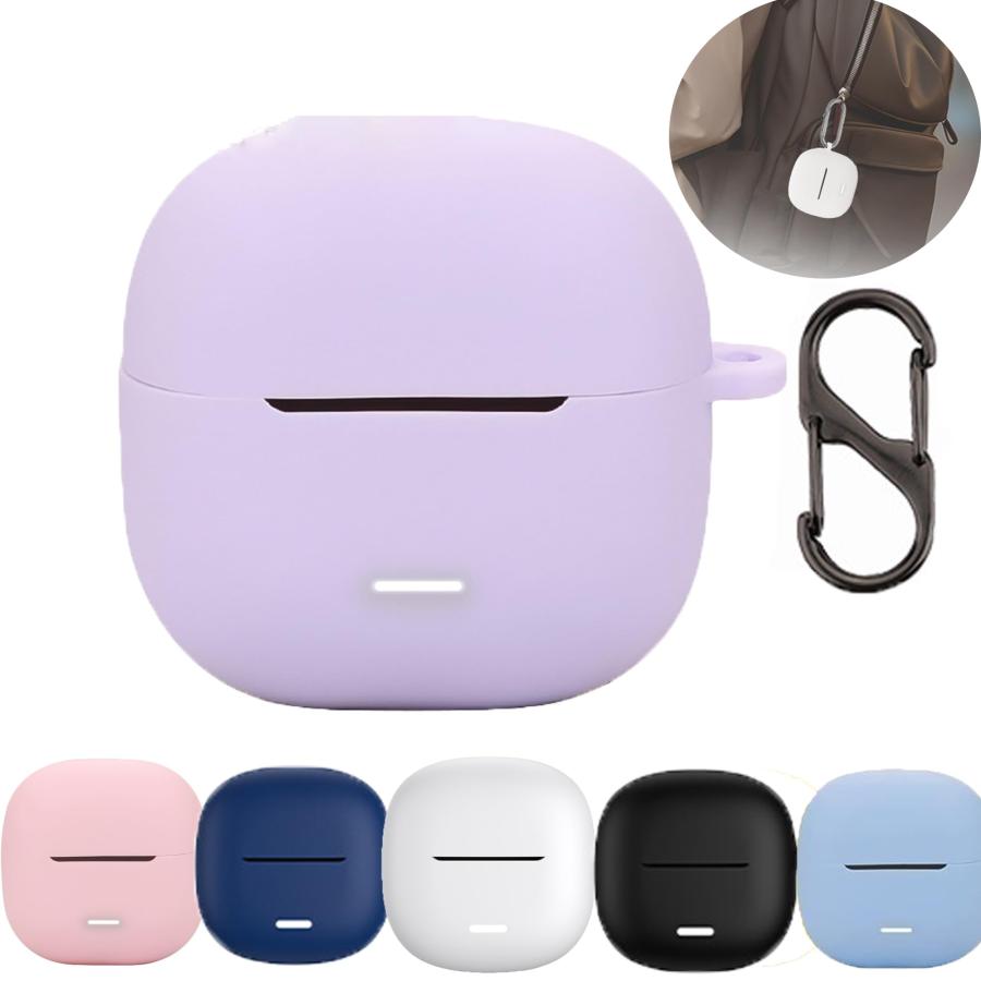 FOR Redmi Buds 6 lite イヤホンケース【2025新型-紛失防止フック付き】シリコン素材 キズ防止 落下防止 紛失防止 耐衝撃 全