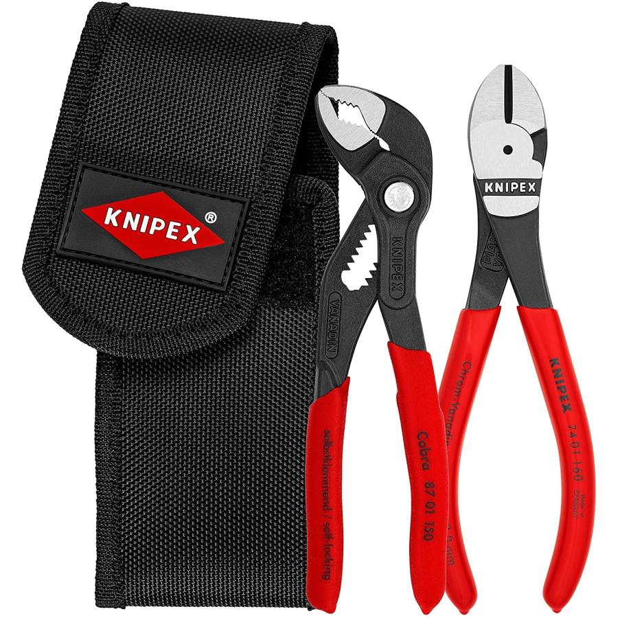 クニペックス KNIPEX 002072V02 ミニコブラ + ニッパーセット