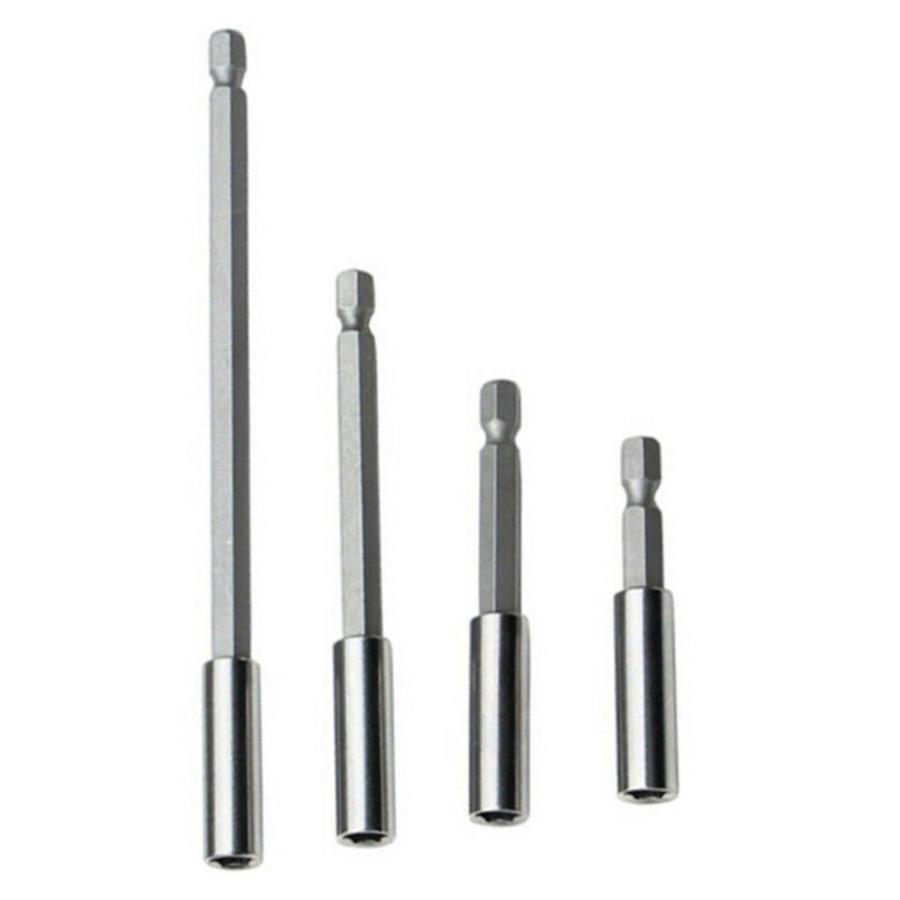 乐天商城 - 六角軸 延長ビット 4本セット 60mm/75mm/100mm/150mm 1/4インチ 6.35mm 拡張ドライバー 六角シャンク磁気ドリル ソケ