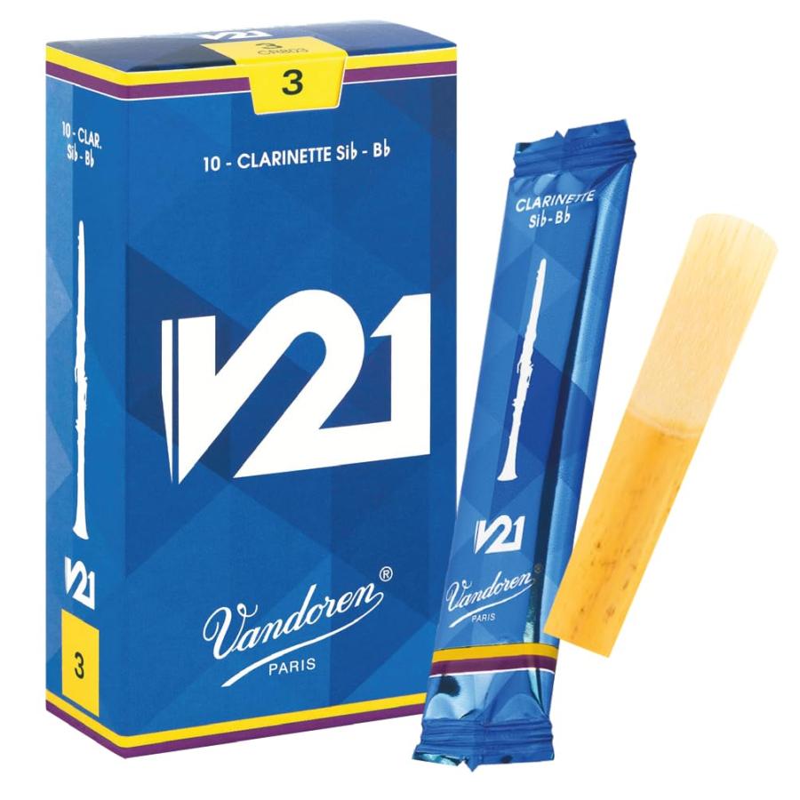 乐天商城 - バンドーレン B♭クラリネットリード V21 硬さ : 3 (10枚入り)