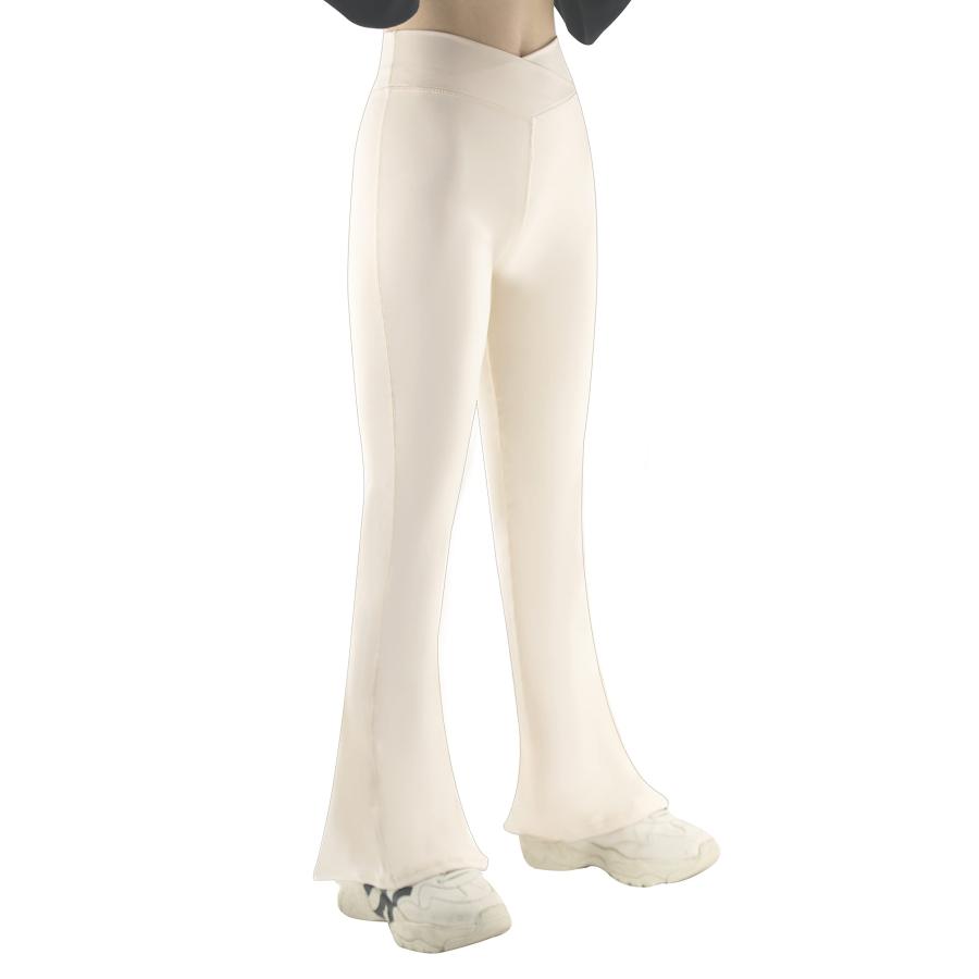 [KISBINI] 子供服 フレアパンツ バレエパンツ ダンス フレアシルエット レギンス 長ズボン ジュニア 女の子 キッズ ヨガパンツ 美脚 ス