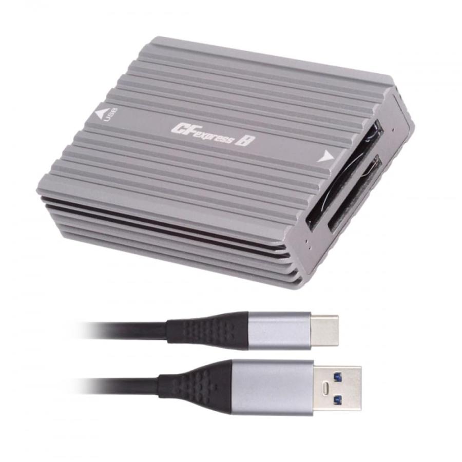 CY カードリーダー USB3.1 Type-C USB3.0 Type-A から CF Express 拡張 CFE Type-A および Typ