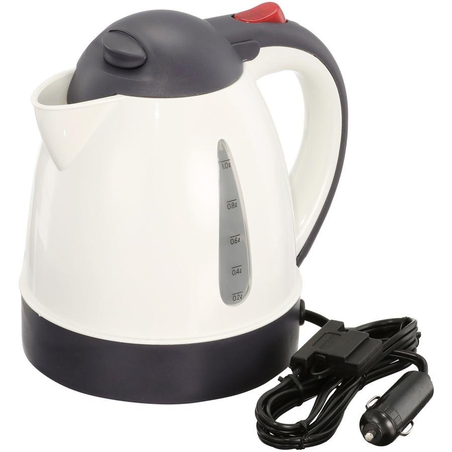 乐天商城 - メルテック(meltec) 車用 電気湯沸かし器 あったカーケトル(1L) DC12V オートストップ機能・空焚き防止機能付 Meltec CK-6