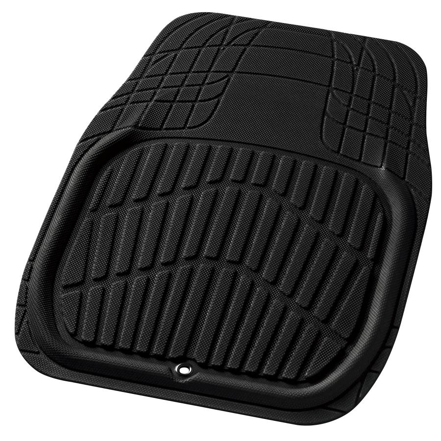 乐天商城 - ボンフォーム(BONFORM) カーマット カットシェイプ 普通車 フロント 1枚 防水 丸洗いOK ズレ防止加工 フリーカット 48x65cm ブ