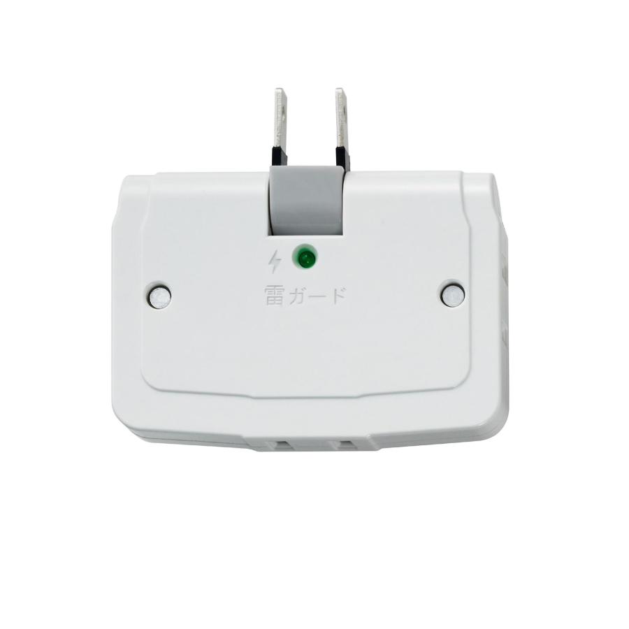 乐天商城 - エルパ (ELPA) サージ付タップ コンセント 雷ガード 耐雷 3個口 125V 15A 節電 A-360SB(W)