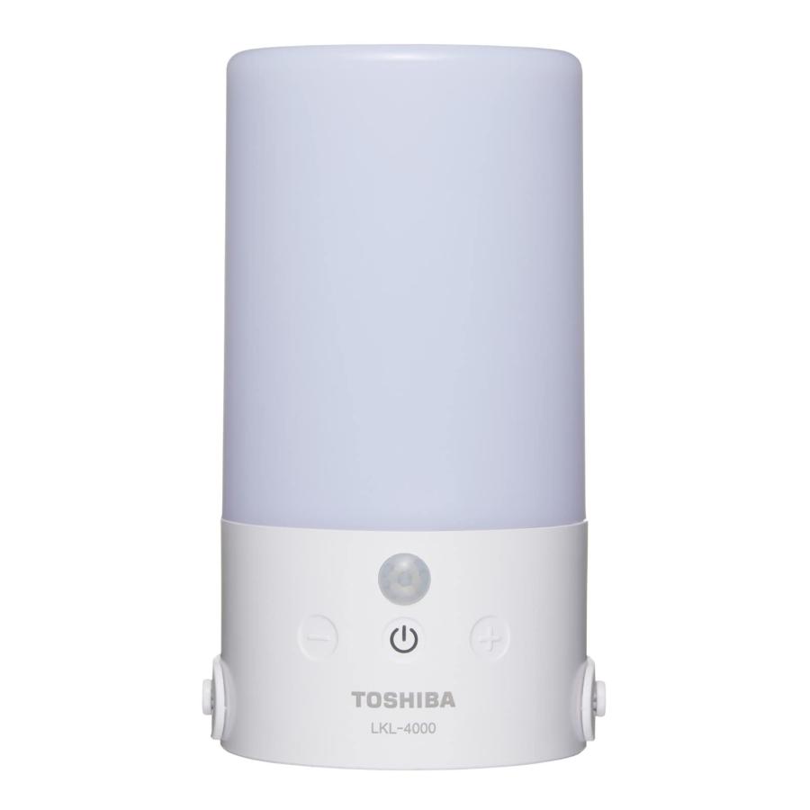 東芝(TOSHIBA) センサー付きLEDランタン 防水性能(JIS IPX4) 無段階調光＆amp;調色(白色/電球色)機能付 人感＆amp;明暗センサー搭載 L