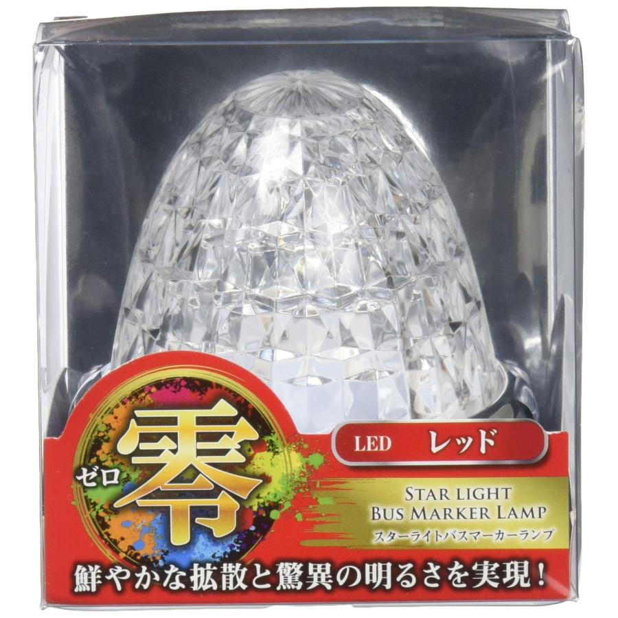 乐天商城 - ジェットイノウエ(JET INOUE) LED スターライトバスマーカーランプ 零(ゼロ) DC12V・DC24V クリアレンズ 側方灯 LEDマー
