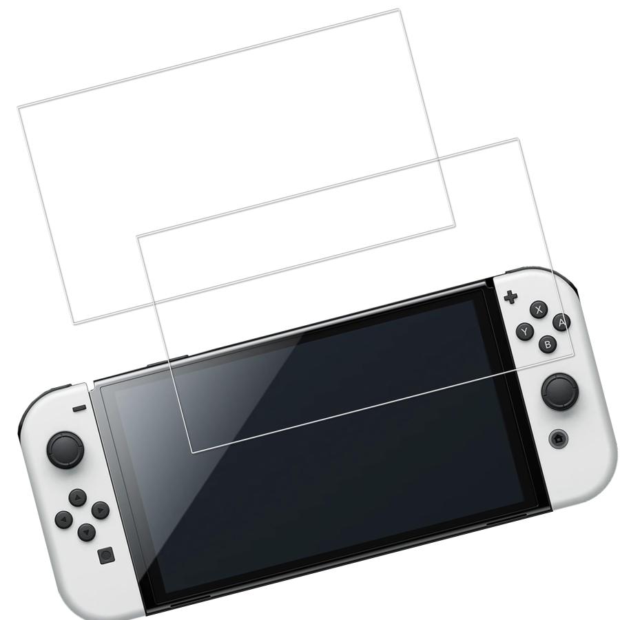 乐天商城 - HKKAIS ニンテンドースイッチ ガラスフィルム【2枚セット】強化 ガラス New Nintendo Switch 有機ELモデル OLED 用