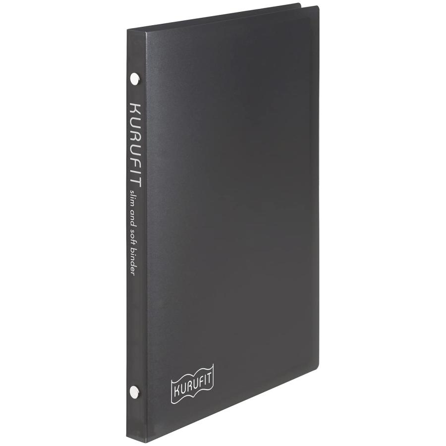 マルマン ルーズリーフ バインダー A5 クルフィット 20穴 ブラック F091-05