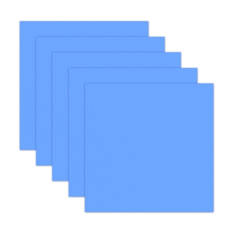 Cluoling 熱伝導パッドト100mm x 100mm x 0.5mm5枚入 高熱伝導シリコンシート 放熱パッド CPU冷却用 ヒートシンク サ