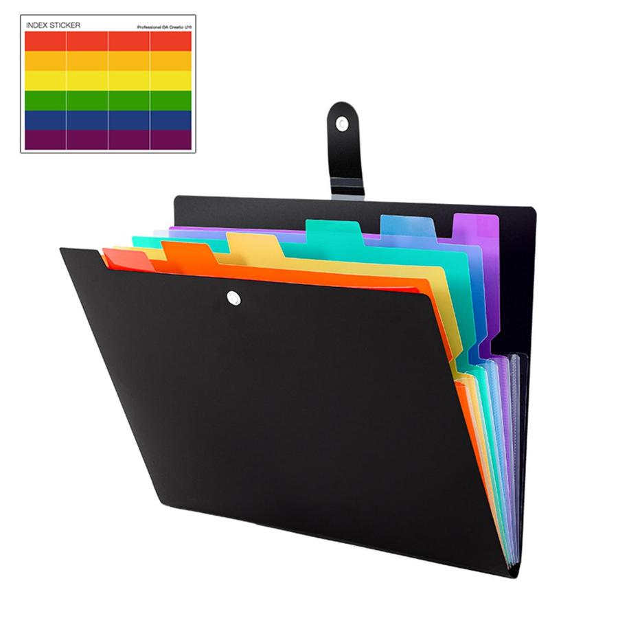 BTtime ドキュメントファイル 7ポケット A4ドキュメントスタンド 拡張フォルダ 書類収納ケース 区分け..