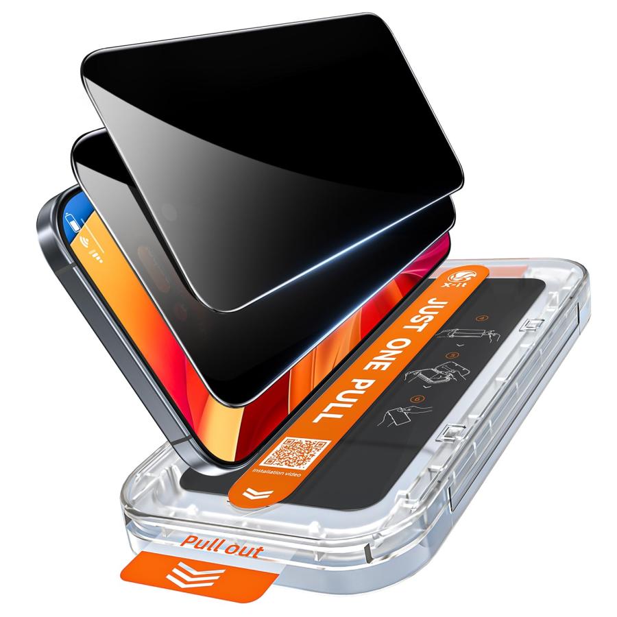 乐天商城 - iPhone 17 Pro Max用 ガラスフィルム 覗き見防止 2枚セット iphone17 Pro Max用 保護フィルム 耐衝撃 全面保護 貼