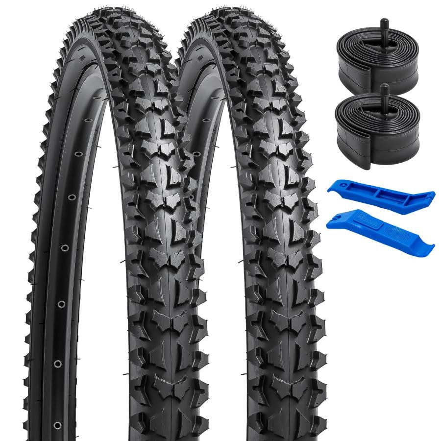 乐天商城 - YunSCM 2本セット,20 1.95 タイヤ,20x1.95 53-504 自転車タイヤ + 20x1.75/2.25 チューブ 肉厚 米式バル