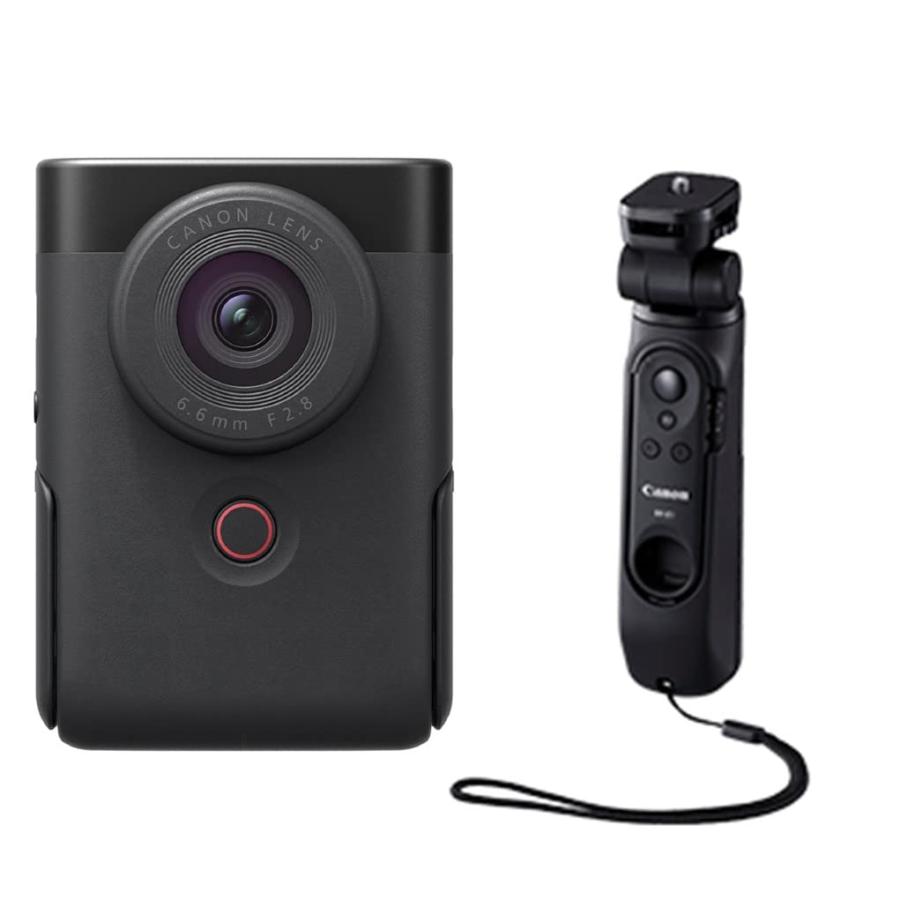 乐天商城 - キヤノン Canon Vlogカメラ PowerShot V10 トライポッドグリップキット ブラック PSV10TRIPODKITBK