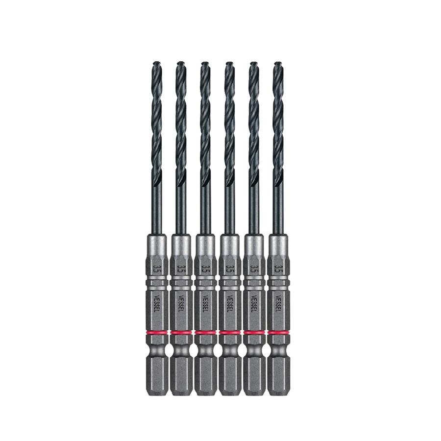 ベッセル(VESSEL) クッションドリル(鉄工用) 5+1本セット 3.5mm AMD6P-3.5
