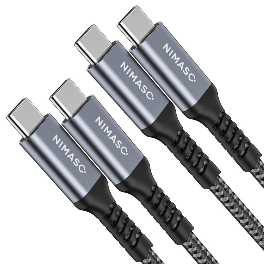 【2本セット】NIMASO USB C/Type C to Type C ケーブル 【1m+1m PD対応 60W急速充電 】iPhone16Pro