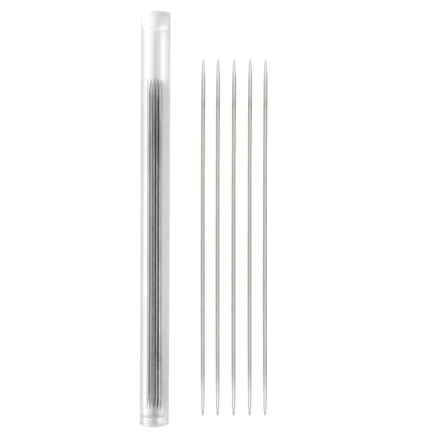 Rakuten - Sempiterno 極細編み針 固体ステンレス鋼棒針 手あみ針 5本セット 直径1.5mm 長さ14cm 人形の服 ドール服 編み物道具 手編み針