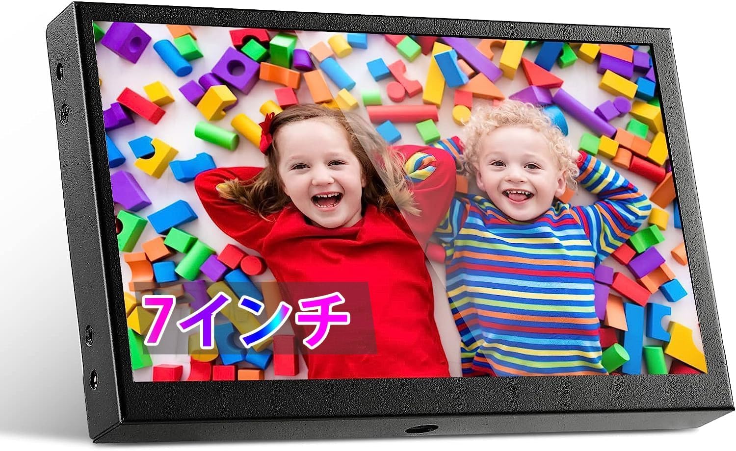 Eyoyo 7インチ 小型モニター 1024x600解像度 IPSパネル USB給電可 対応 HDMI VGA AV BNCポート Ras Pi ミニ ゲームモニター 監視カメラ用/DSLR/PC/DVD ラズベリーパイ 4/3/2 Model B対応 日本語 車載 小型ディス