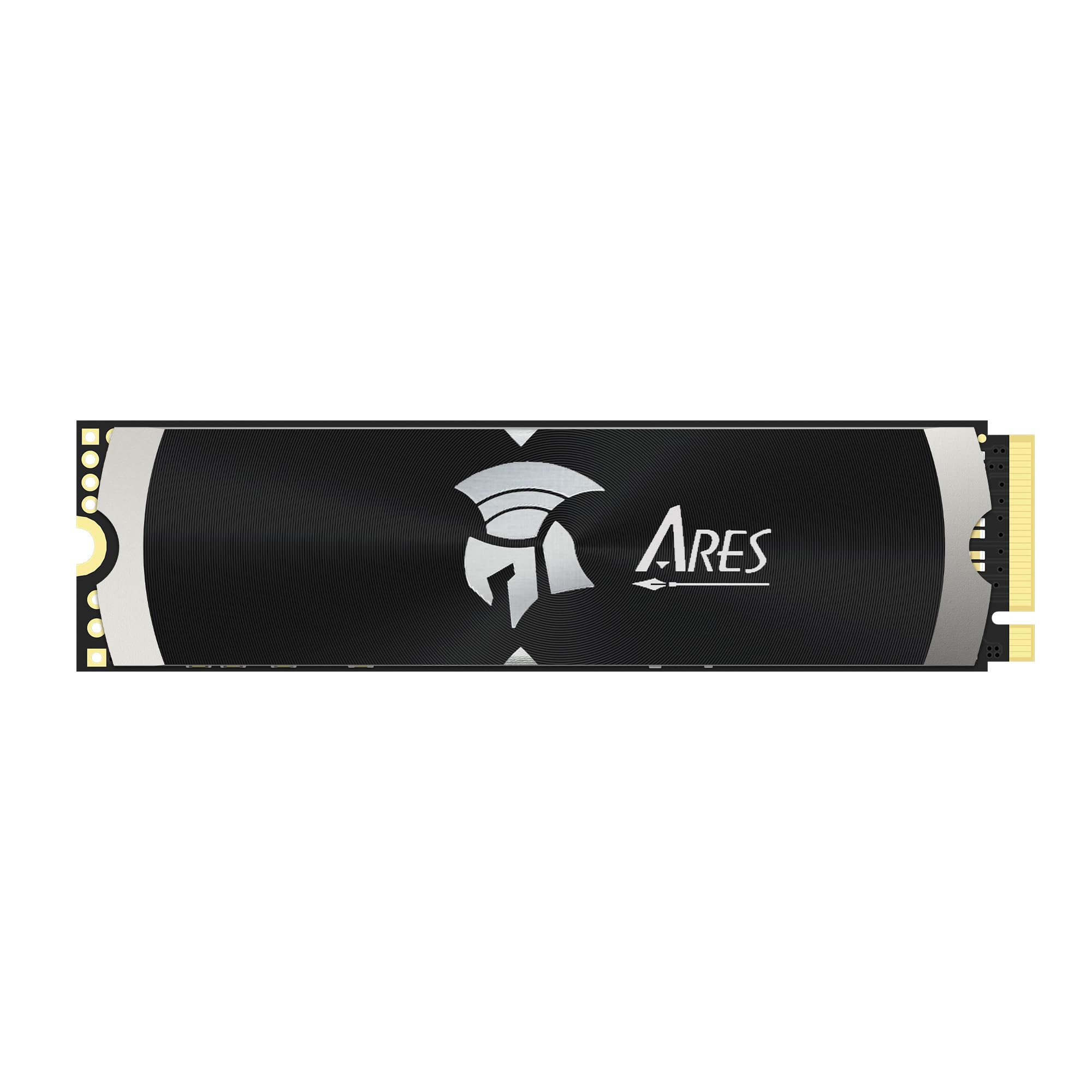 DATO Gen4 SSD ヒートシンク付き 2TB NVMe PCIe 4.0 M.2 2280 最大7,200/6850MB/秒 高性能SSD ゲーム制作用 – Ares Dark Sword Lite