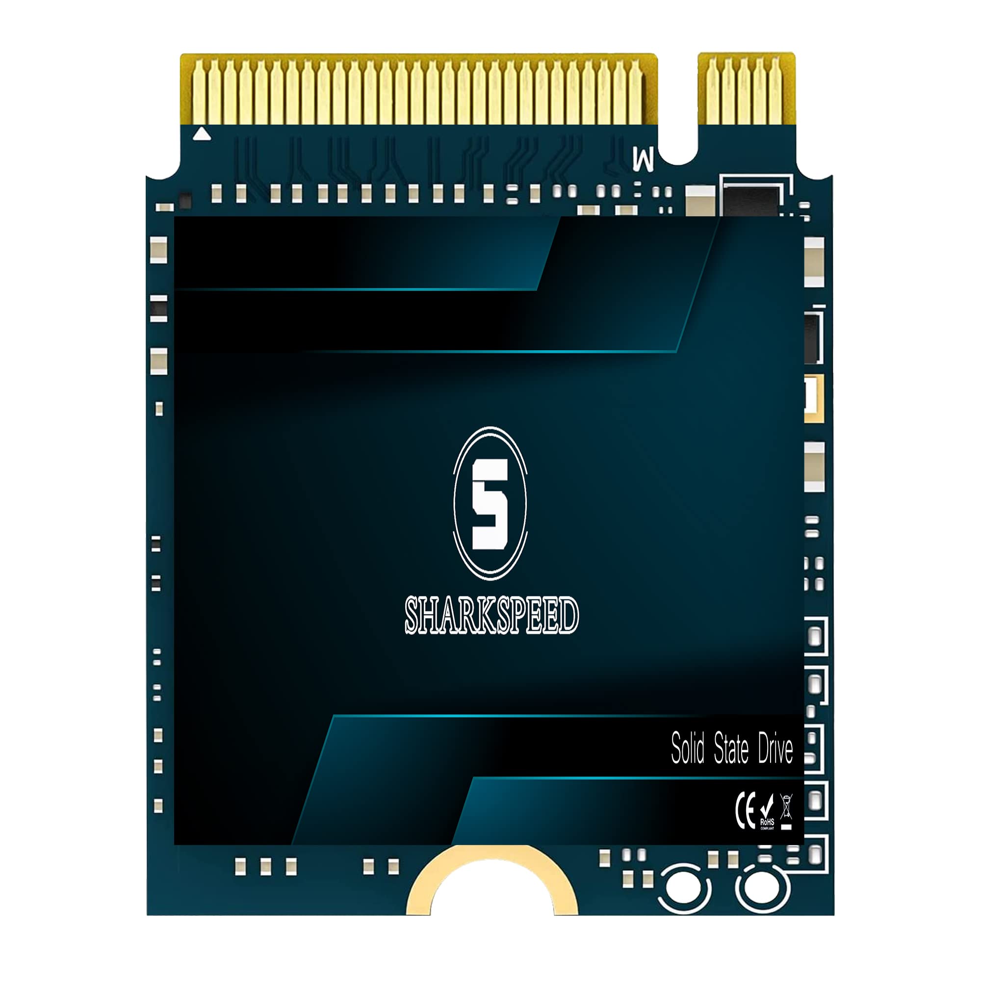 S SHARKSPEED SSD M.2 2230 2TB NVME PCIe Gen 4.0x4 30mm 内蔵型 ゲームSSD Steam Deck ROG Ally Microsoft Surface Pro7+/Pro8/Pro9/ProX/Laptop3/Laptop4/Laptop Go GPD Ultrabookなど適用
