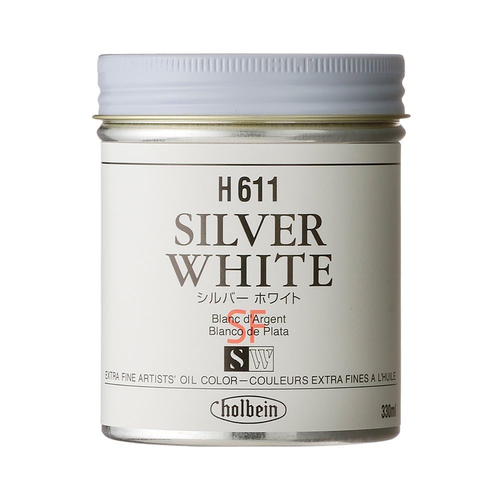 Rakuten - ホルベイン 油絵具 H611 330ml シルバーホワイト 00611