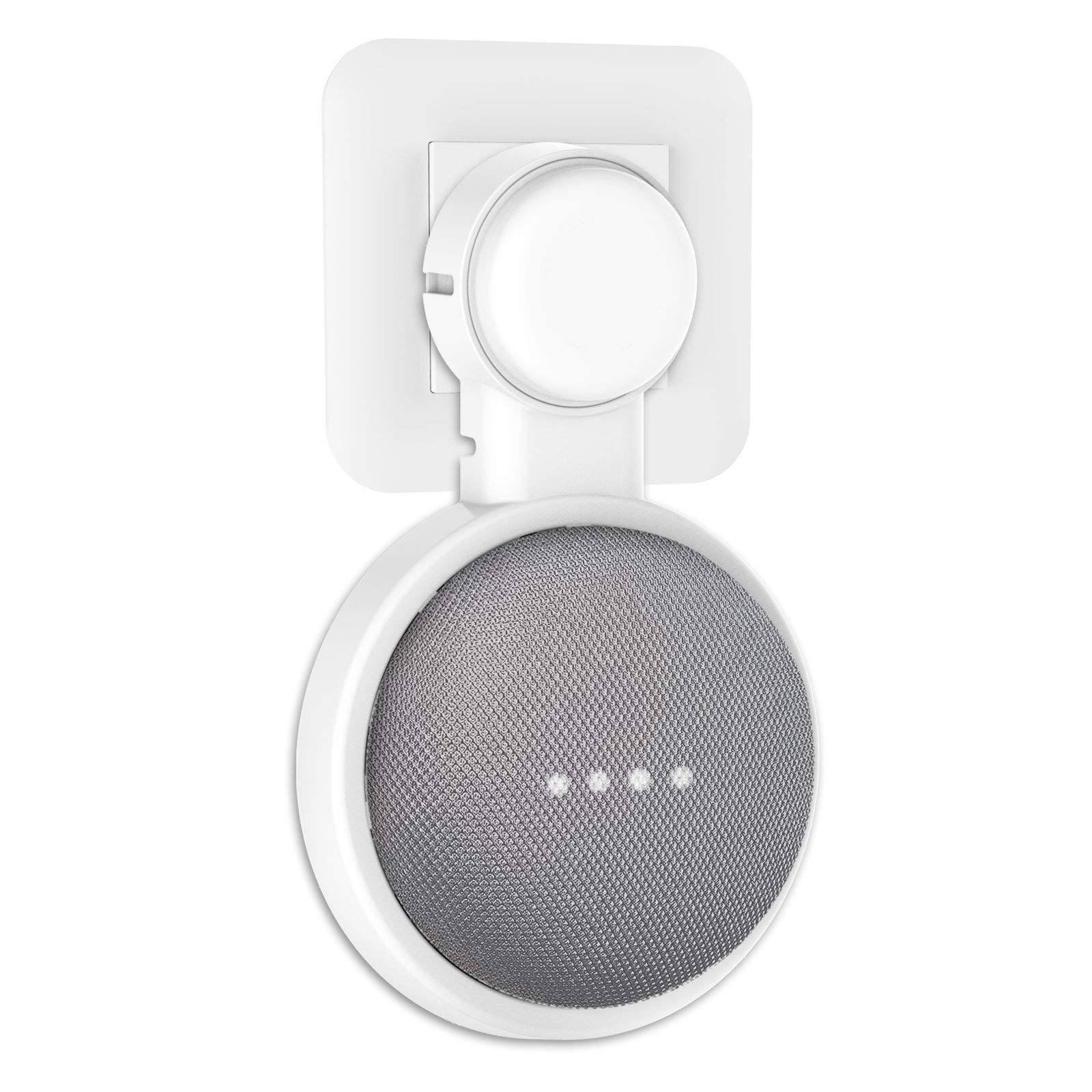 PlusAcc Google Nest Mini/Google Home Mini用壁掛けホルダー グーグルホームミニ 互換性スピーカー マウント スタンド カバー 保護ホルダー グーグルホームミニ アクセサリー 配線整頓・スペース節約