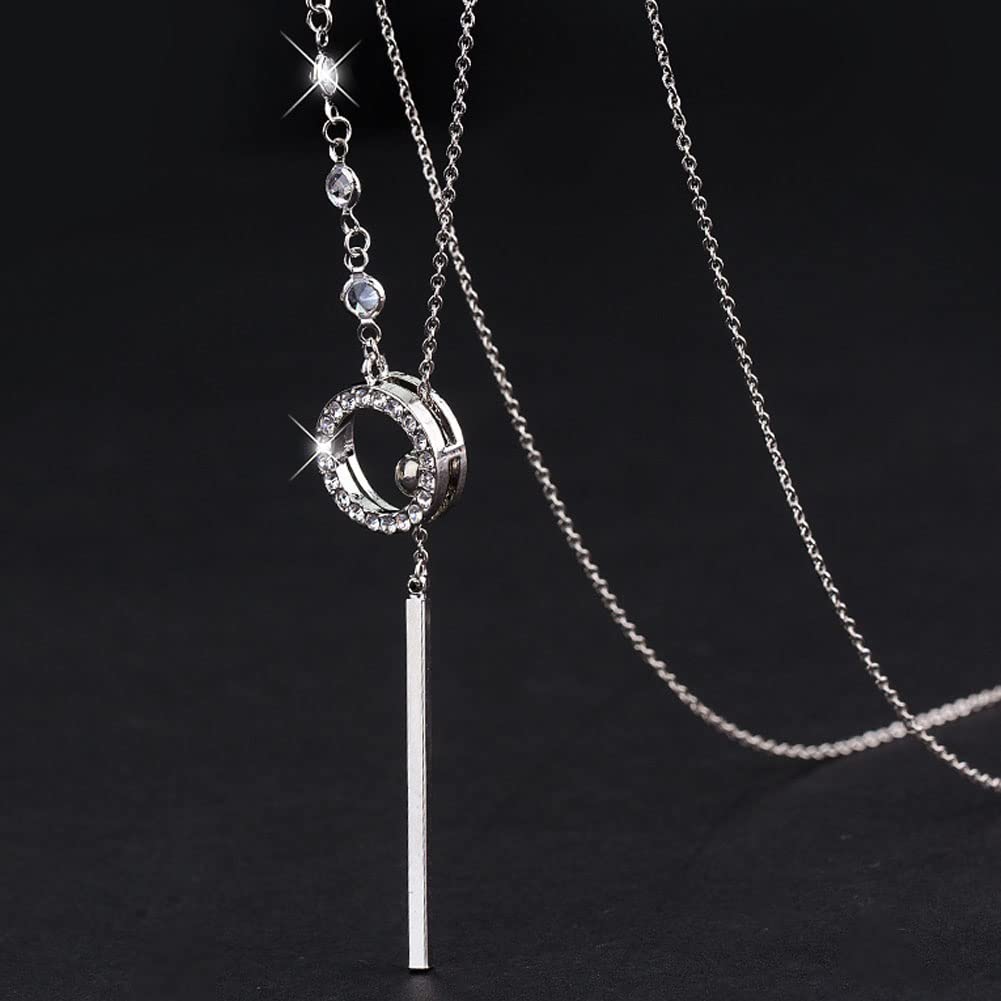 [DAZZARRY] ラリエットレディース Y字 ロング セーターチェーン ネックレス 秋冬 調整可 女性 アクセサリー PR26 crestshop-10042463 CREST shop サンプル画像2